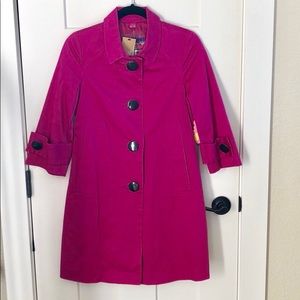 NWT BB Dakota Magenta Trench Coat